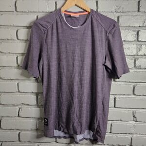 Black Sheep Mens Shirt Medium Wool Blend Cycling Perfomance Purple